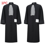 Advokaadi Cosplay Kost&uuml;&uuml;m Pikkade P&uuml;kste ja Pol&uuml;esterkangaga Teemapeoks 2XL must