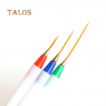 3 tk/komplekt Nail Art Peen lainer Disain Dekoratsioon Maalimine Joonis DIY Pliiats Pintsel K&uuml;&uuml;nehooldus 17#