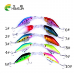 10 tk HENGJIA 8g Minnow Crankbaits 3D Eyes plastist vobleriga kalastustarbed