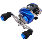 Baitcasting kalastusrull alumiiniumpool magnetpidurid karpkalap&uuml;&uuml;k 17+1BB &uuml;lekandearv 6,3:1 bass left hand sinine