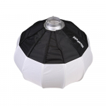 NiceFoto 50cm/20-tolline kokkupandav laternastiilis Softboxi kuulikujuline pehme kast Boweni kinnitusega valge