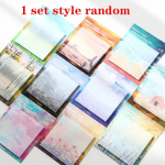 Scenery Memo Pad Kleepm&auml;rkmed MemoM&auml;rkme Kirjatarbed Postitatud M&auml;rkme Paber Kleebised Kontoritarbed style random