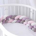 4-haruline pehme s&otilde;lme padi dekoratiivne beebi voodipesu, p&otilde;imitud v&otilde;revoodi, kokkup&otilde;rkevastane kaitseraua padi 2.2 m