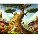 Teemantv&auml;rvimine Seinakleebis Teemanttikandid Maalimine Teemantmosaiikmaal Ristpiste 20X30CM