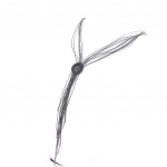 Les Tr&eacute;sors De Lily [G2888] - Collier Cr&eacute;ateur 'Kilimanjaro' noir marine - 23 cm sinine