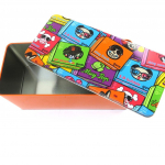 Muy Pop [L8776] - Boite m&eacute;tal 'Muy Pop' orange multicolore - 28x12x11 cm oranž