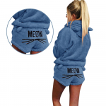 Naiste kodukleitide komplekt Pehme soe &uuml;hev&auml;rviline pidžaama M tumesinine v&auml;rv