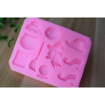 Halloweeni v&otilde;lur Rekvisiidid Fondant Silikoonvorm DIY &Scaron;okolaadik&uuml;psetustort Kaunistav Savivorm roosa