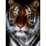 T&auml;ielik 5D Teemantmaaling Loom Tiiger Teemanttikandid Ristpistes Kodukaunistus K&auml;sitsi valmistatud kingitus 25x30cm