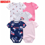 Vasts&uuml;ndinud poisi t&uuml;druku riided Kiddiezoom puuvillane O-kaelusega l&uuml;hikeste varrukatega beebide bodid ja kombinesoonid riided 3M