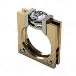 BLUELANS RINGS Zironia Square Finger Punk Cubic Geometric Unisex Ring Party Jewelry US 7