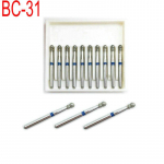 10pcs/ box Diamond Bur Drill High Speed Handpiece Polishing Kit 1.6mm for Dentistry Clinic BC-31