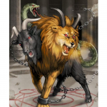 Ruut / &uuml;mmargune 5D DIY Teemantmaal  kummaline metsaline  Tikand Ristpistes Originaalmaal Mosaiik Kodukaunistus Full Square (20X30CM)