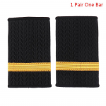 1 paar epaulette professionaalse piloodi vormiriietuse epaulette kullatriibulisi &otilde;lam&auml;rke 1 Pair One Bar