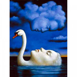 Teemantmaaling Lillemardikad Maastikuhooaeg Rhinestones 5D DIY Teemanttikandid Lootoseleht Brokaat Karpkala mosaiik Ristpistes K&auml;sit&ouml;&ouml;komplekt Full Round 20X30CM punane