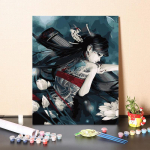 Kunst Kodukaunistus Numbrid &Otilde;limaal L&otilde;uend DIY Maali numbrite j&auml;rgi Digitaalne &otilde;limaal 40x50cm no frame