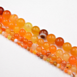 Suvised oranžid ribadega triibulised oon&uuml;ks-ahhaathelmed 4-12 mm lahtised v&auml;&auml;riskivid Helmed ehete valmistamiseks K&auml;ev&otilde;ru kaelakee DIY moeaksessuaarid Dia 4mm