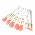 10 tk. Klassikaline marmorist meigipintslikomplekt N&auml;o silmameigipintslid Naiste meigit&ouml;&ouml;riistade tarvikud 10pcs roosa