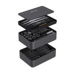 100 in 1 XIAOMI Youpin JIMI FM3 kruvikeerajate komplekt S2 Magnet Precision Asendatav mitmeotstarbeline pintsettide varraste komplekt kruvikeeraja must