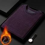 Meeste kampsun Pullover Soe riietus Paks Vevlet Tuulekindel Pullover Kudumine Pikkade varrukatega Topid Termoriided &Uuml;markaelusega kudumine Kampsun meestele M punane