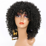 LISI HAIR Afro Women Mood l&uuml;hike krussis lokkis parukas s&uuml;nteetilisest kiust parukas Must hall blond pruuni v&auml;rvi parukas naistele