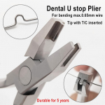 1 piece Dental Orthodontic U Stop Pliers Loop Bending Forming Plier Stainless Steel Wire Bend Form Instrument Dentist Tool 1 piece