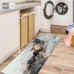 Abstraktse tindiga tr&uuml;kitud vaip k&ouml;&ouml;gip&otilde;randale pesuruumi matt, imav libisemisvastane pehme pestav vannimatid, pikad 40x60cm