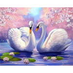 Swan Animal DIY 5D teemantmaal T&auml;is &uuml;mmargune vaigust mosaiik ristpistes komplekt teemanttikandid pilt kivist kodukaunistus Full Round 20x30CM