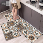 Moodne 2-osaline k&ouml;&ouml;gimattide komplekt, libisemisvastased imavad joonisfilmivaibad esiku k&ouml;&ouml;gi sisekujunduseks 40x60cm+40x120cm