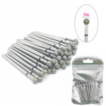 50 tk/pakk Teemantfreesi lihvimispuuriterad Teemantpoleerija HP ​​2,35 mm teemantpoleerija k&uuml;&uuml;nepuuriotsad puur SD40 gray