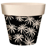 Les Tr&eacute;sors De Lily [A2052] &ndash; beež roheline 'Palm Trees' bambuse istutusmasin - 17x15 cm must