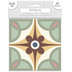 Les Tr&eacute;sors De Lily [R2208] &ndash; 6 rohelise tsementplaadi kleebiste komplekt &ndash; 15x15 cm roheline