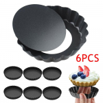 6-osaline mittenakkuv minitort DIY k&ouml;&ouml;git&ouml;&ouml;riist, eemaldatav alumine &uuml;mmargune k&uuml;psetusplaat