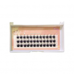 Realistlikud kunstripsmed Trendikas keemilisest kiust DIY pikendus Suurendage silmi Individuaalne ripsmehulk 36pcs