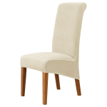 K&otilde;rge seljatoe tooli kate Silver Fox sametkangast veniv tooli katted koduse s&ouml;&ouml;gitoa pulmahotelli banketi spandex 4pcs