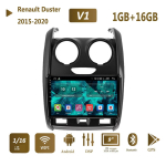 Icreative DSP Androidi autoraadio Renault Duster 2015-2020 jaoks LADA Largus 2021 GPS-navigatsioonis&uuml;steemile Stereo 2-dineline multimeediumipleier 1+16 GB gray