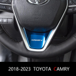 Kasutatud Toyota Camry rooliratta kaunistuse kleebise 2019 2020 2021 2022 2023 Corolla RAV4 Avalon 3D-auto jaoks sinine
