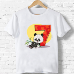 Laste T-s&auml;rk poistele/t&uuml;drukutele Palju &otilde;nne s&uuml;nnip&auml;evaks Panda number 1-9 vibutr&uuml;kiga T-s&auml;rk Beebi multifilm Naljakas T-s&auml;rk Lastele kingitused 5T(120)