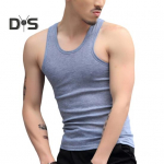 Meeste kaelusega varrukateta tanktopid &uuml;hev&auml;rvilised Slim Fit Fitness J&otilde;usaali treening aluss&auml;rk Kulturismi jooksuvest 2XL