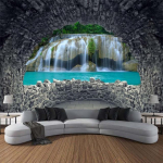 Boheemlaste Kawai kunst t&auml;hetaeva kivi Gobel&auml;&auml;n Seinaripp Geomeetria Hipi gobel&auml;&auml;n Kodu Toa Sisustus Esteetiline Kaunistus 230x180cm