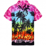 Suvemood 3D s&auml;rgid Meeste Suured Ranna meeste S&auml;rk L&uuml;hikeste varrukatega Kookosp&auml;hklipuu print Hawaii topid Meeste riided Camiseta XXXL