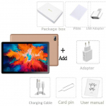 Uued P80 Pro 10,1-tollised tahvelarvutid kaheksatuumalised 8 GB RAM 256 GB ROM AI kiirendatud tahvelarvuti 4G v&otilde;rk Kahe SIM-kaardiga Dual Wifi Type-C Android 12 Standard Tab kuld