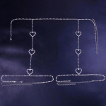 Stonefans Mood Vintage Heart Reie kett Kristall Ehted Sukapael Isikup&auml;ra Naiste V&ouml;&ouml; K&otilde;ht Armastus Jalakettid Naiste Keha kuld