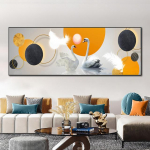 Moodne s&uuml;da Luik Armastus L&otilde;uendimaal P&otilde;hjamaade Loomade Plakatid ja Prindid Seinakunstipildid Elutuba Kodukaunistus Ilma raamita 20cm&times;40cm NoFrame