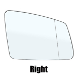 For Benz S C E Class W212 W204 Left & Right Side Heated Wing Door Mirror Rearview Rear View Glass Car Accessories Body Kit Right white