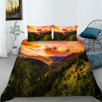 Luksuslik kodu voodipesu 3D digitaalprintimine tekikate ja padjap&uuml;&uuml;r AU King &uuml;he-/kaheinimesevoodi t&auml;issuuruses pehme mugav tekikate kodukaunistus DE 100x135cm