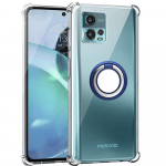 Turvapadja p&otilde;rutuskindel l&auml;bipaistev telefoni&uuml;mbris Motorola Moto G72 E22i G62 G42 G82 G52 E32 G22 G23 G13 G53 G73 X40 r&otilde;ngahoidja aluse katte&uuml;mbriste jaoks For Moto G73 must