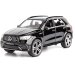1/32 skaalaga Benz AMG GLE 63S maastur m&auml;nguauto, sulamist survevalu tagasit&otilde;mmatav automudel koos valguse ja heliga m&auml;ngus&otilde;idukitega poistele 1/32-15.4x6.8x6cm must