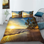 Kodune voodipesukomplekt Maastik Maalimine Teema Tekikate Padjap&uuml;&uuml;r Voodilina/kaheinimesevoodi t&auml;issuuruses voodipesu Kodukaunistus DE 135x200cm