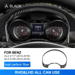 P&auml;ris s&uuml;sinikkiust kate Mercedes-Benz CLA C117 2014-2018 GLA X156 2015- auto trimmi spidomeetri raami kleebis Red Carbon black